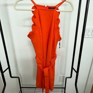 NWT! Victoria Beckham for Target Orange Romper - Medium
